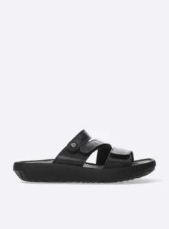 Wolky Sense - zwart leer<DAMES Slippers