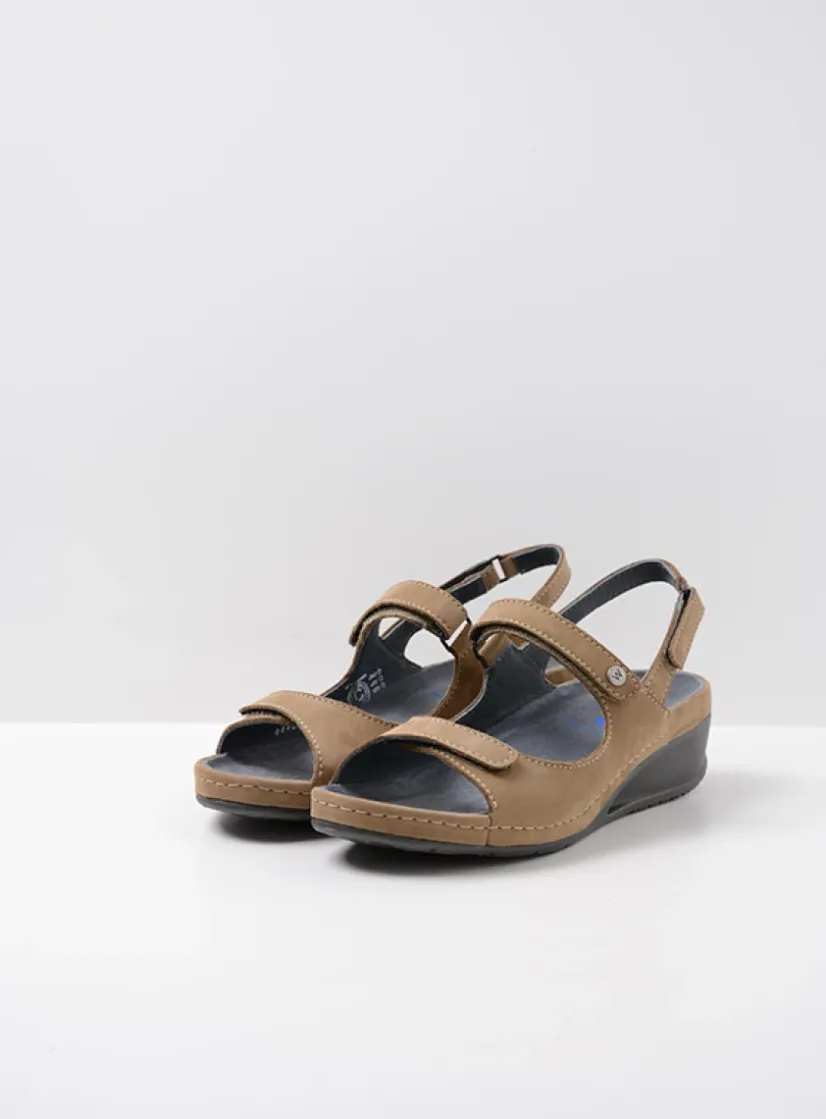 Wolky Shallow - beige nubuck<DAMES Sandalen