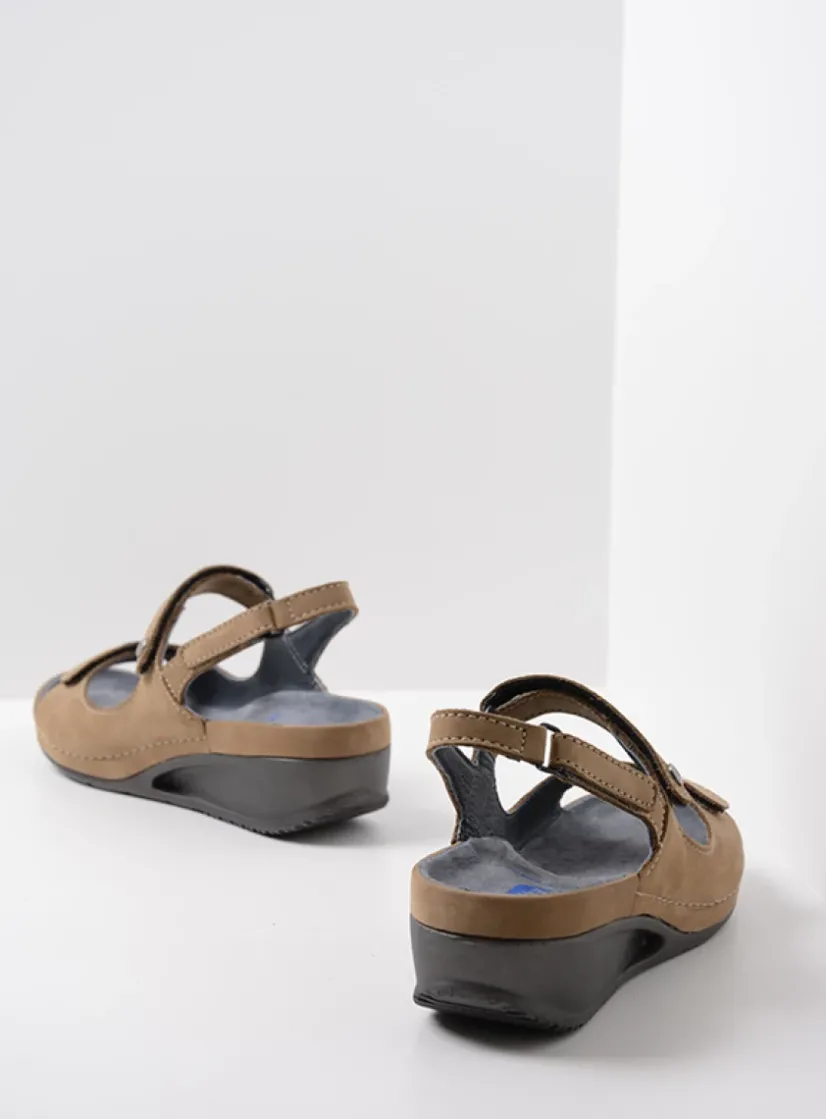 Wolky Shallow - beige nubuck<DAMES Sandalen