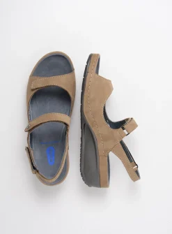 Wolky Shallow - beige nubuck<DAMES Sandalen