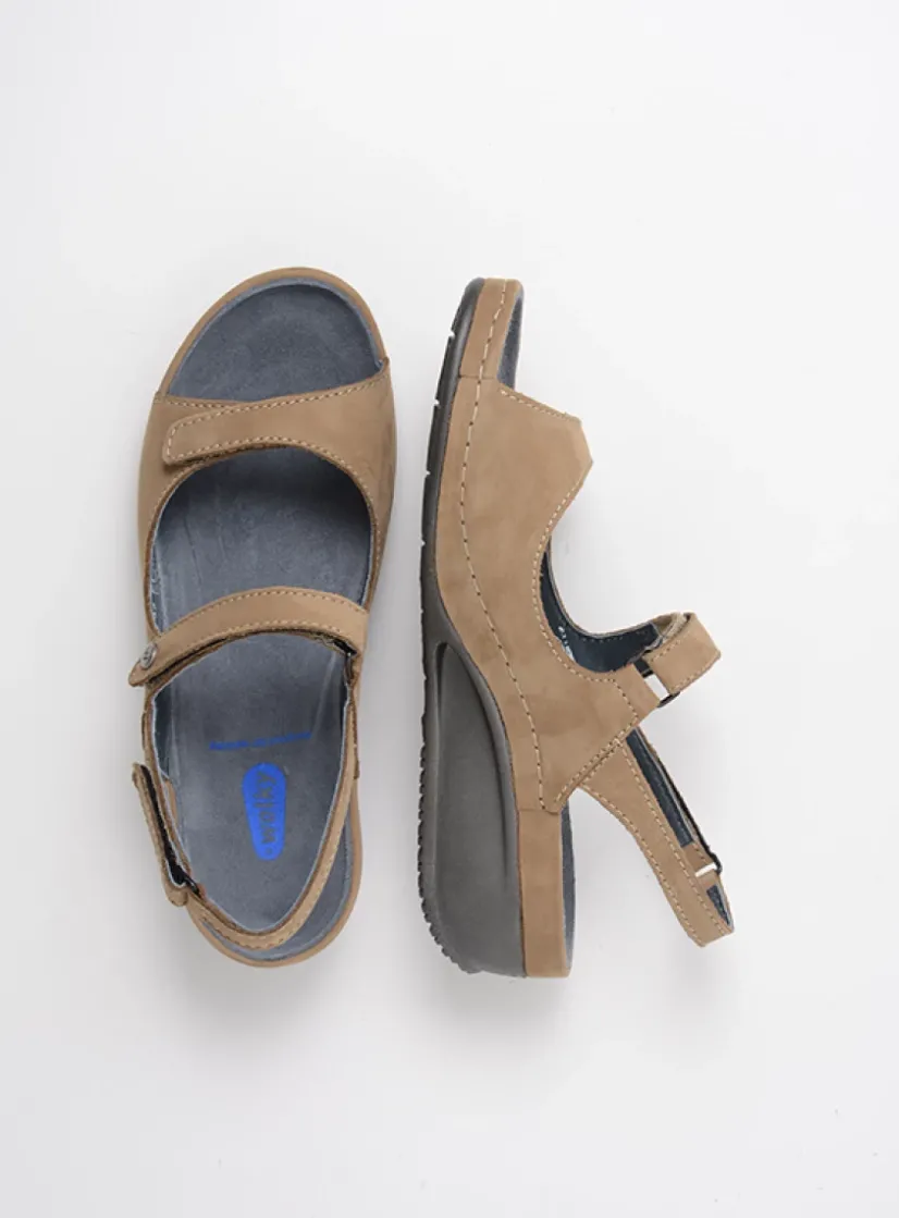 Wolky Shallow - beige nubuck<DAMES Sandalen
