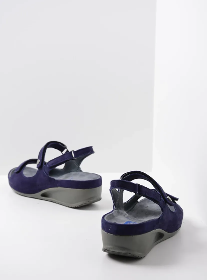 Wolky Shallow - paars nubuck<DAMES Sandalen