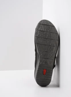 Wolky Shallow - zwart nubuck<DAMES Sandalen