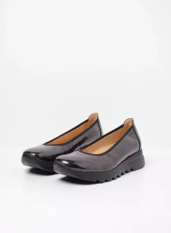 Wolky Snallerina F2F - bordeaux lak biocare<DAMES Instappers