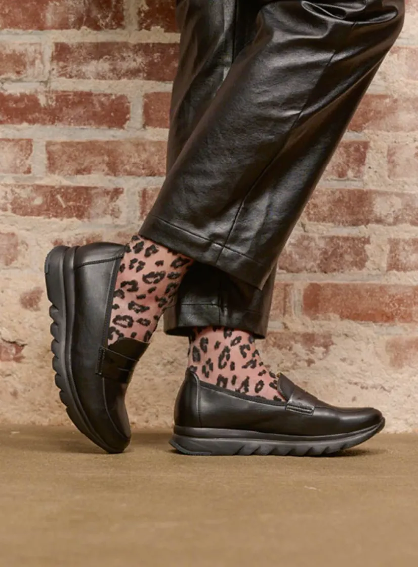 Wolky Snoafer F2F - zwart biocare<DAMES Instappers
