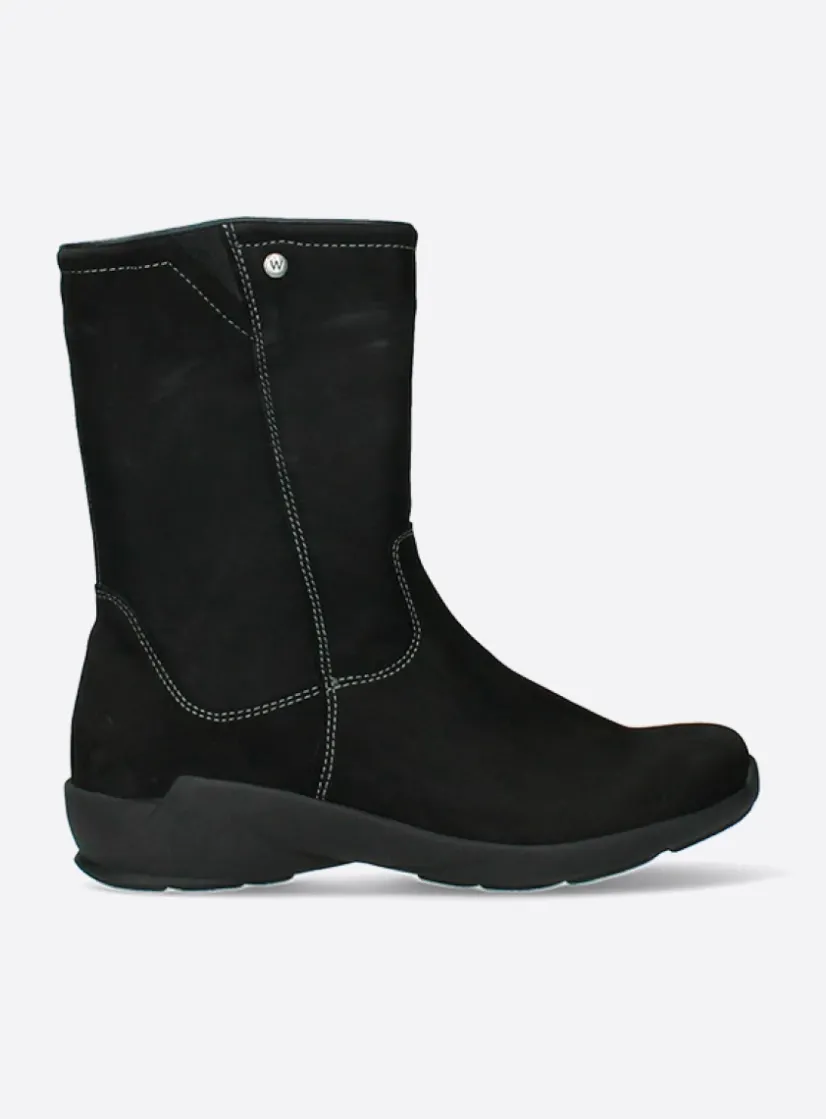 Wolky Sole WR - zwart nubuck<DAMES Herfst/Winter