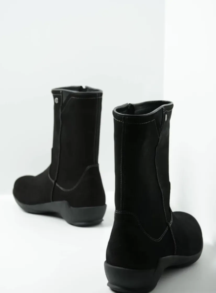 Wolky Sole WR - zwart nubuck<DAMES Herfst/Winter