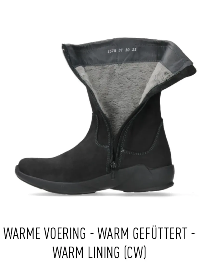 Wolky Sole WR - zwart nubuck<DAMES Herfst/Winter