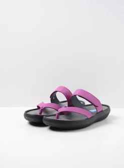 Wolky Tahiti - fuchsia leer<DAMES Slippers