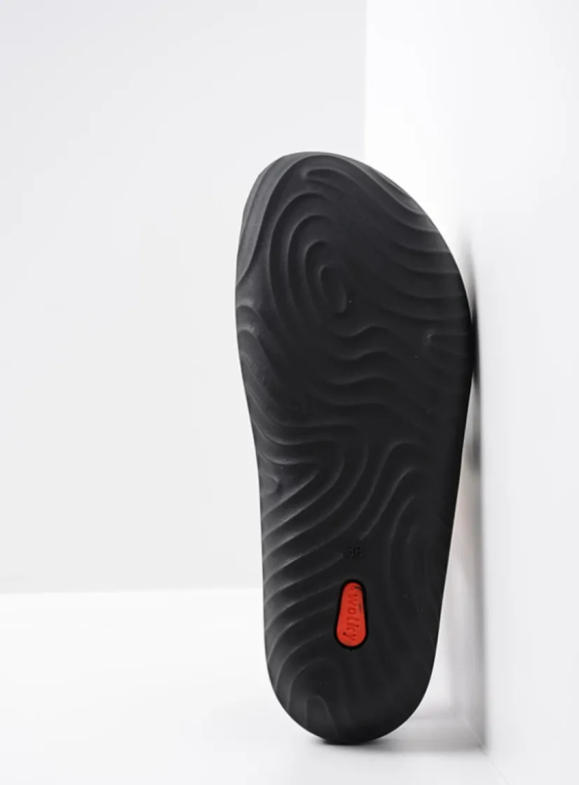 Wolky Tahiti - goud leer<DAMES Slippers