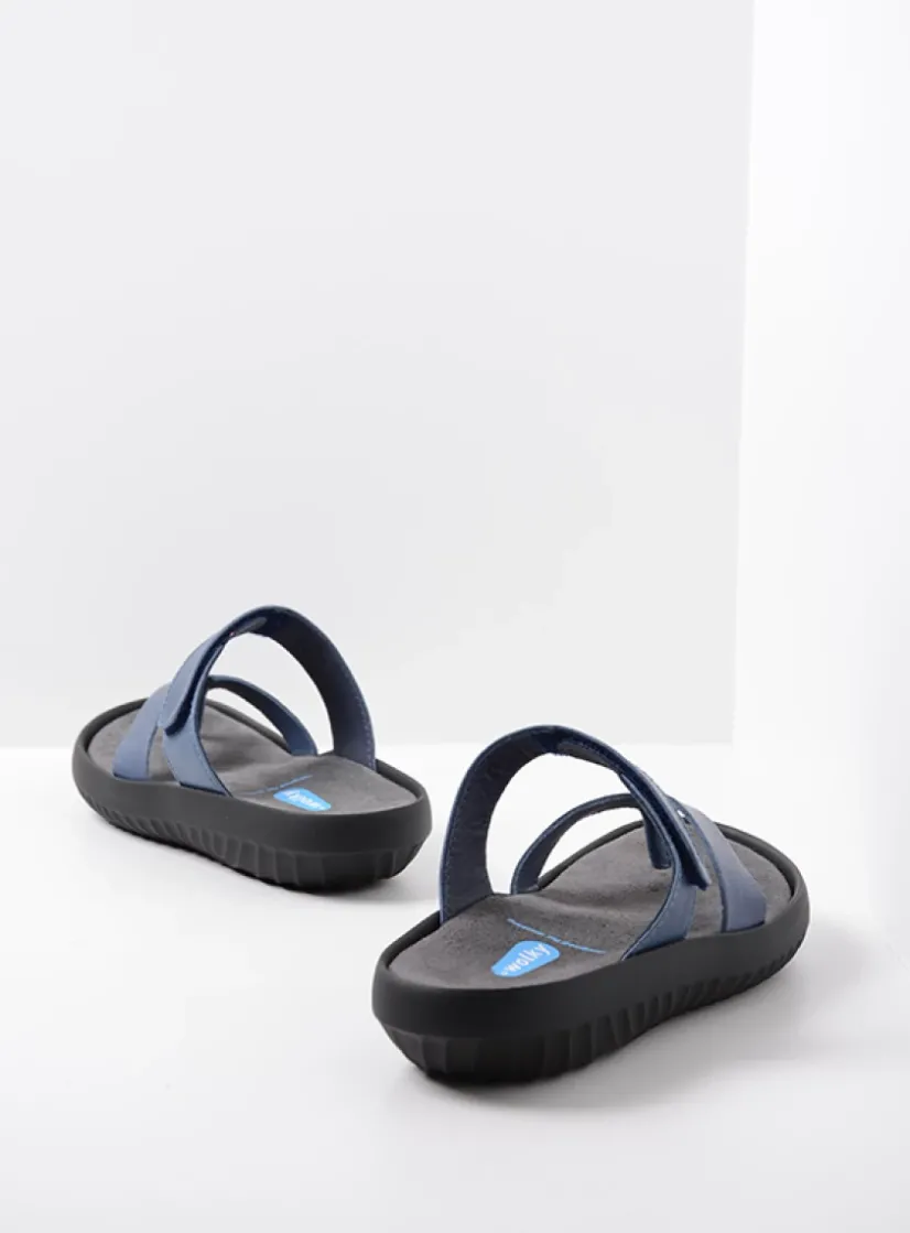 Wolky Tahiti - jeans leer<DAMES Slippers