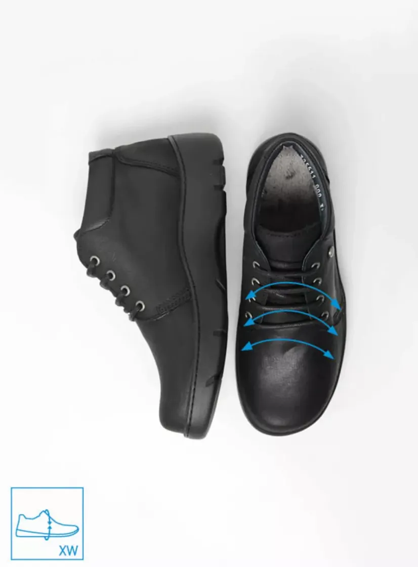 Wolky Tarda XW-WR - zwart nubuck<DAMES Hoge Veterschoenen|Herfst/Winter