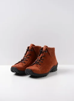 Wolky Teton - terra nubuck<DAMES Hoge Veterschoenen|Herfst/Winter