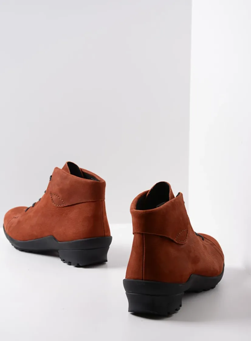 Wolky Teton - terra nubuck<DAMES Hoge Veterschoenen|Herfst/Winter
