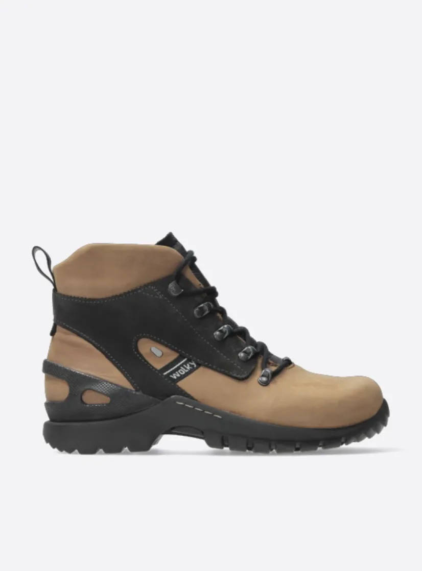Wolky Traction WP - camel nubuck<DAMES Hoge Veterschoenen|Wandelschoenen