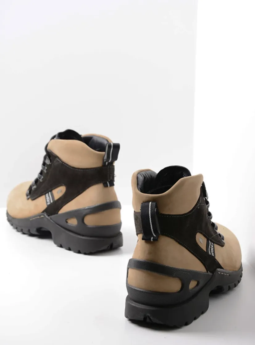 Wolky Traction WP - camel nubuck<DAMES Hoge Veterschoenen|Wandelschoenen