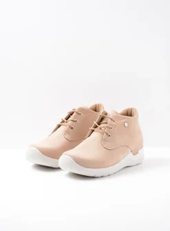Wolky Truth DB - beige nubuck<DAMES Hoge Veterschoenen|Wandelschoenen