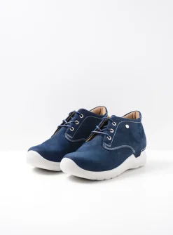 Wolky Truth DB - denim nubuck<DAMES Hoge Veterschoenen|Wandelschoenen