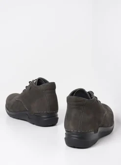 Wolky Truth HV - asfalt nubuck<DAMES Hoge Veterschoenen|Wandelschoenen
