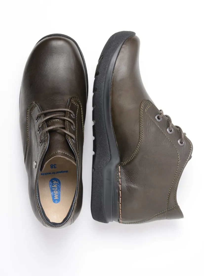 Wolky Truth HV - cactus leer<DAMES Hoge Veterschoenen|Wandelschoenen