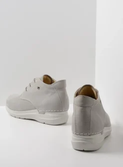 Wolky Truth HV - lichtgrijs nubuck<DAMES Hoge Veterschoenen|Wandelschoenen