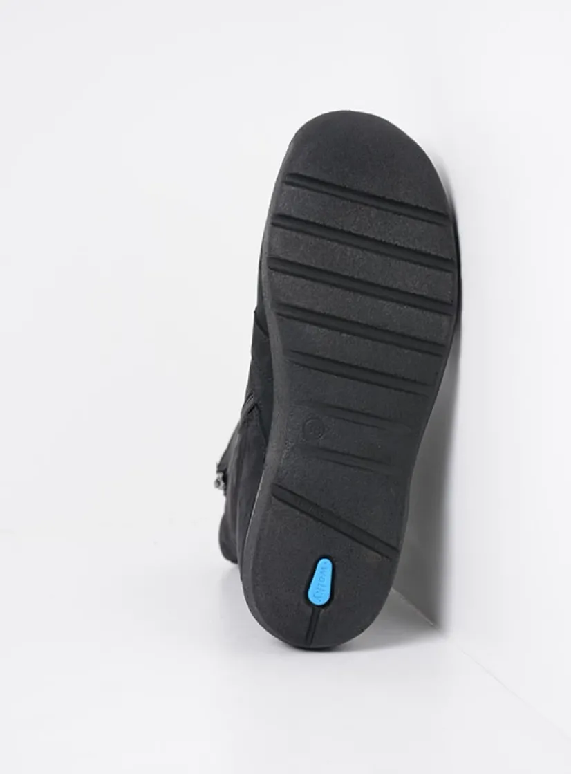 Wolky Viper HV - zwart nubuck<DAMES Hoge Veterschoenen|Veterlaarzen