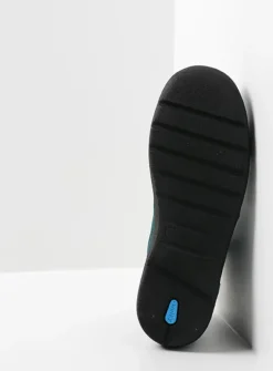 Wolky Why - petrol nubuck<DAMES Hoge Veterschoenen|Wandelschoenen