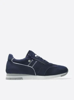 Wolky Yell XW - denim nubuck<DAMES Sneakers|Lage Veterschoenen