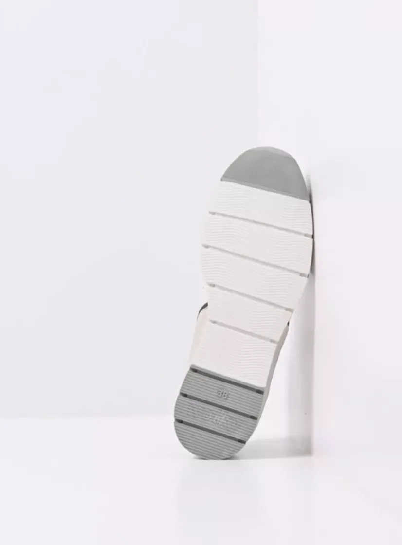 Wolky Yell XW - gebroken wit leer<DAMES Lage Veterschoenen|Sneakers