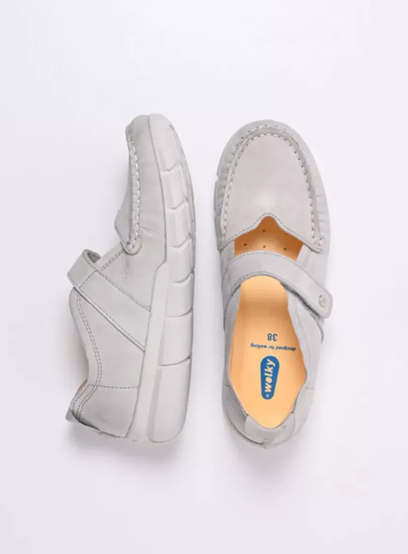 Wolky Yukon - gebroken wit effectleer<DAMES Bandschoenen