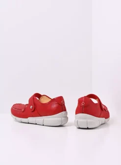 Wolky Yukon - rood effectleer<DAMES Bandschoenen
