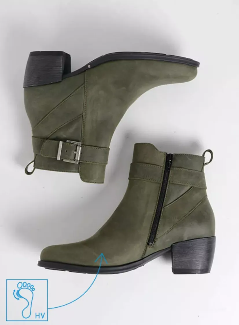 Wolky Zavalla HV - forestgroen nubuck<DAMES Cowboylaarzen|Herfst/Winter
