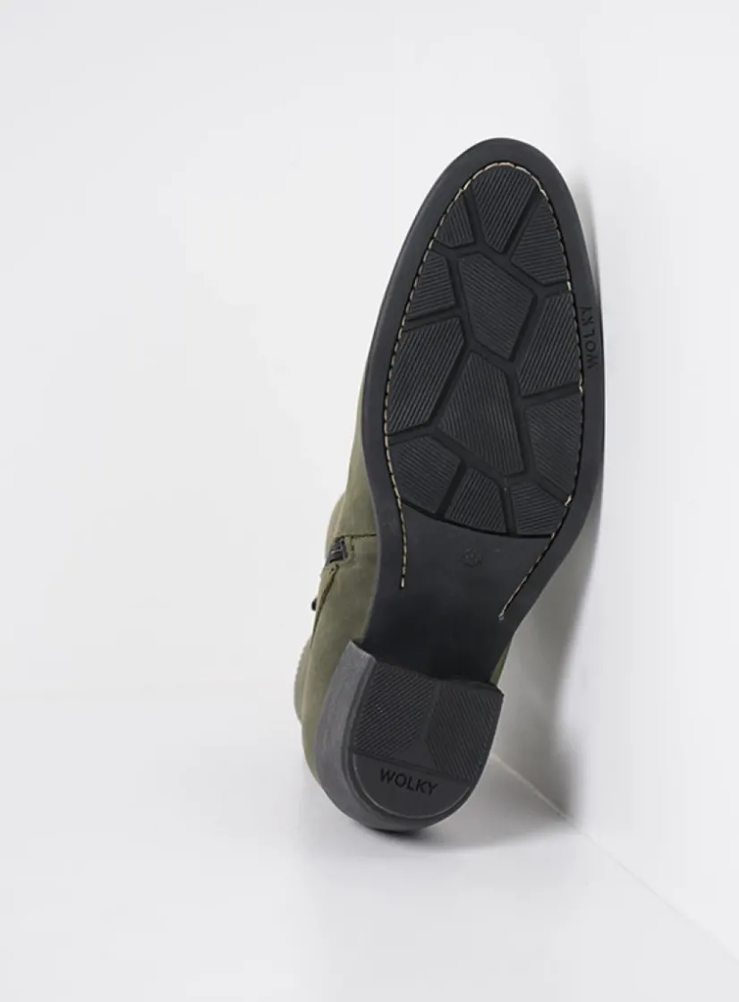 Wolky Zavalla HV - forestgroen nubuck<DAMES Cowboylaarzen|Herfst/Winter